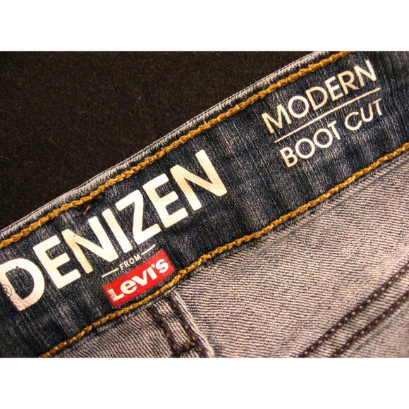 LEVIS Denizen Womens CUTOFF JEAN SHORTS 4S/C Blue Denim Low Rise MODERN - Picture 5 of 9